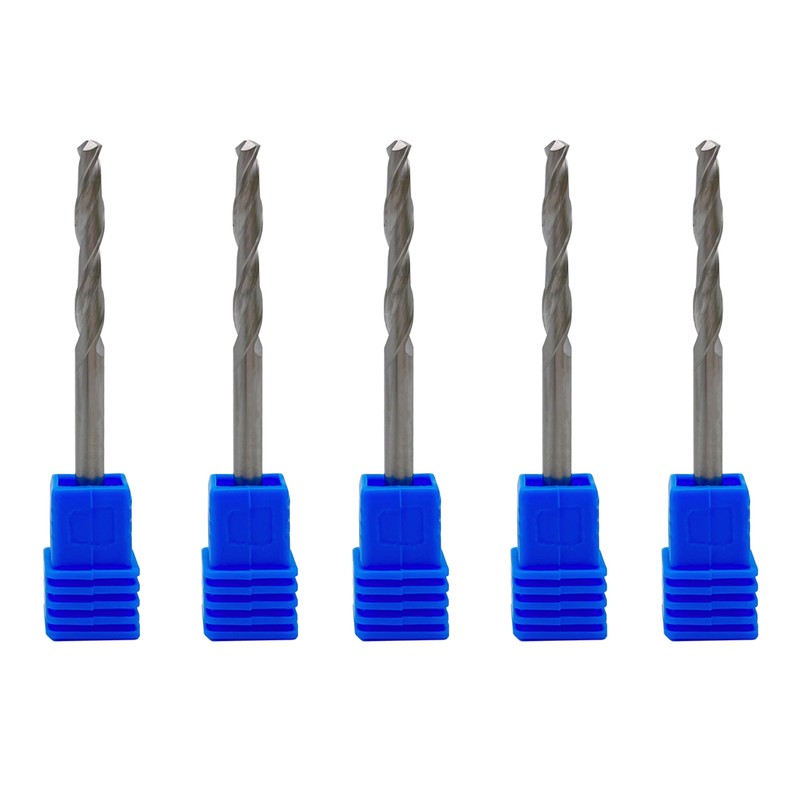1/8" Solid Carbide Jobber Drill Bits with Straight Shank and