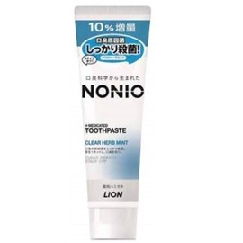 Lion NONIO Toothpaste, Clear Herb Mint, Extra Bulk, 5.0 oz (143 g)