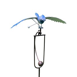 Esschert Design ZYCT819 Metal Blue Jay Rocker Stake