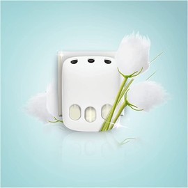 Febreze 3Volution Air Freshener Plug In Refill 80ML Cotton, 3 Alternating Scents To Clean Away Odours (Pack of 4)