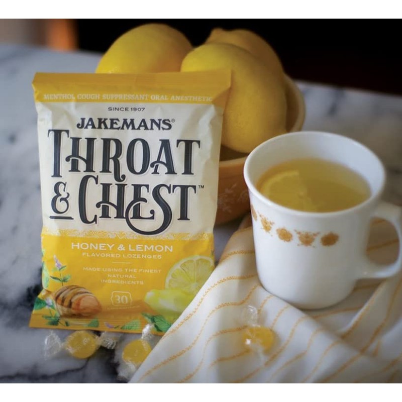 Jakemans Honey and Lemon Throat & Chest Lozenges Cough Drops