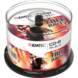 Emtec 52 x 700 MB CB CD-R (Pack of 50)