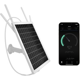 Solar WiFi Extender Outdoor, 15W Solar Powered WiFi Repeater for Garden, Farm & Ranch, 2.4GHz Wireless Signal Booster WiFi Router, 26000mAh Battery, IP65 Waterproof, 200m Range