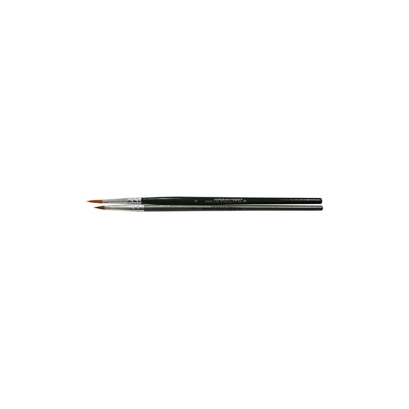 Eulenspiegel 955567 Professional Brush Set 4, 2 Synthetic Fibre Brushes,
