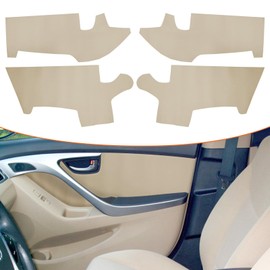 RUIANTE 4pcs Door Panel Cover Trim Replacement Compatible for Elantra 2011-2016 Car Interior Accessories (Beige)