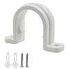 Jiozermi 10 Pcs White 3/4 Inch PVC Pipe Clamps, 2