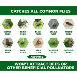 TrapXPerts 6-Pack Fly Bag Trap - Fly Bags Outdoor Disposable Fly Trap Bag - Fly Trap Disposable Horse Fly Traps Outdoor - Fly Trap Bags Outdoor Net