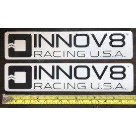 Unbranded 2 INNOV8 RACING wheels STICKERS DECALS overland powersports offroad adventure