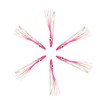 6" Pink/White Tuna Clone Lures Un-Rigged 6 pcs | Saltwater