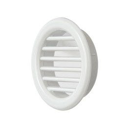 La Ventilazione T3B Round Plastic Recessed Ventilation Grille, White, 32mm