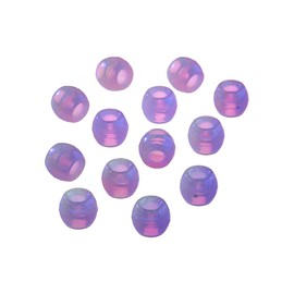 Red by Kiss Glow in The Dark Hair Beads, Colorful Illuminating Beads for Braids, Fun All Ages Hair Accessory for Twists and Cornrows (Large, Pink)