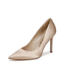 Sam Edelman Women's Hazel Pump, Champagne Satin, 8