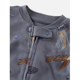 little planet by carter's little planet by carter's Baby Sleep and Play made with Organic Cotton, Deep Blue Sea Print, 6M