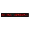 ERPART 6.4L 392ci RED on Black Highly Polished Real Aluminum