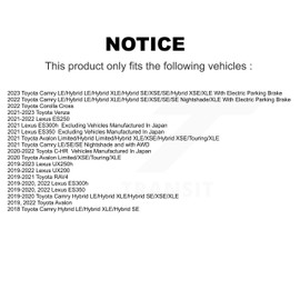 Transit Auto Front Rear Coated Disc Brake Rotors And Ceramic Pads Kit Replacement For Toyota Camry RAV4 Lexus ES350 Avalon ES300h UX250h UX200 C-HR Venza ES250 Corolla Cross KGT-102279