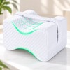 Memory Foam Knee Pillow for Side Sleepers – Adjustable Strap