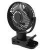Portable Clip On Fan 4000mah Rechargeable Desktop Fan with LED