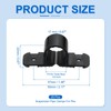 PATIKIL Suspension Pipe Clamps 1/2 Inch, 25 Pack Standard Tubing