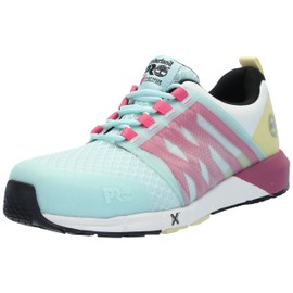 Timberland PRO Women's Radius Composite Safety Toe Sea/Pink/Yellow 1 6M
