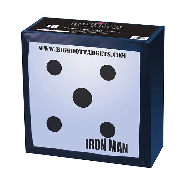 BIGSHOT Iron Man 18" High Compression Archery Field Point Target - Backyard, Camp and Discharge for Crossbows, Compounds, Traditional Bows and Airbows.