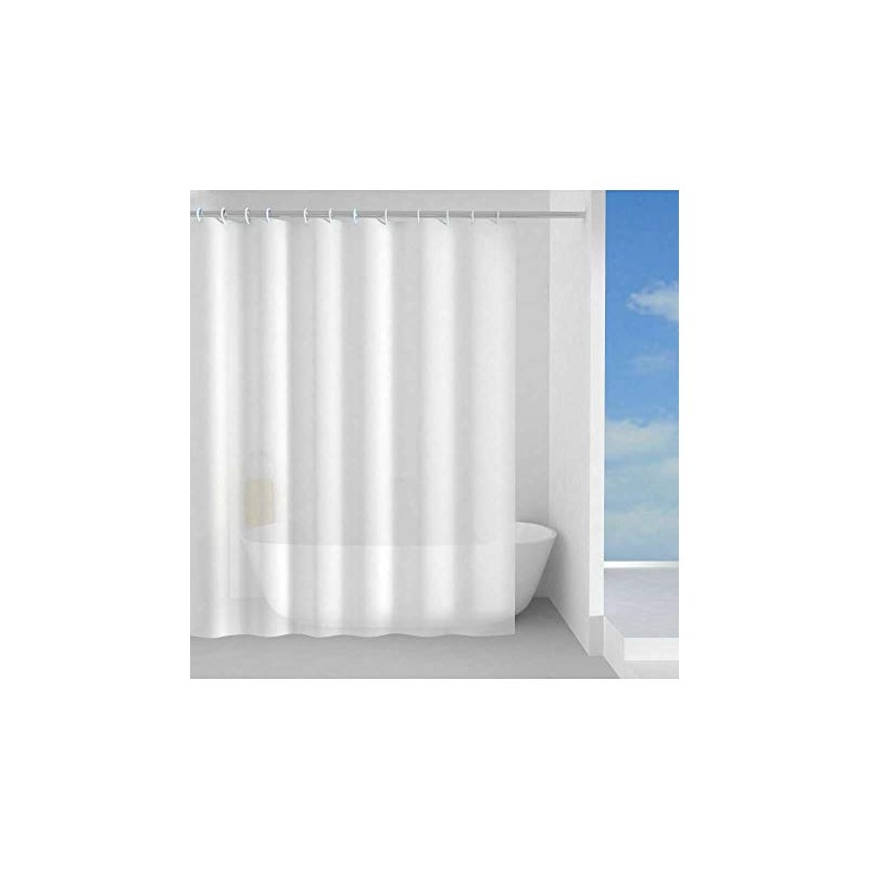 Gedy Tenda Doccia in Peva Texture Basic Bianco, Materiale Ecologico