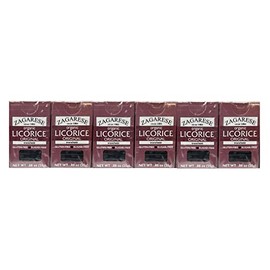 Zagarese Organic Licorice, Original flavor, 0.88 ounce flip top box, Set of 6.