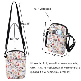 Zuo Bao Megan Country Gift Coquette Bows Crossbody Bag Blue Country Music Lover Country Concert Gift Music Our 2025 (ON THE MOON)