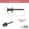 Double Headed Wall Pins for Hanging Pictures | 30 Decorative