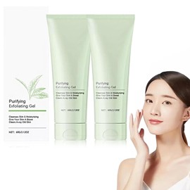 2PCS Purifying Exfoliating Scrub, Moisturizing Cleanses Skin - Body & Face Exfoliating Scrub Gel
