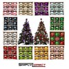 9pc Luxury Premium Baubles, Christmas Tree Bauble Decorations Matte, Glitter,