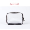 YUTOU Transparent Cosmetic Bags Pack of 2 Waterproof Makeup Bag