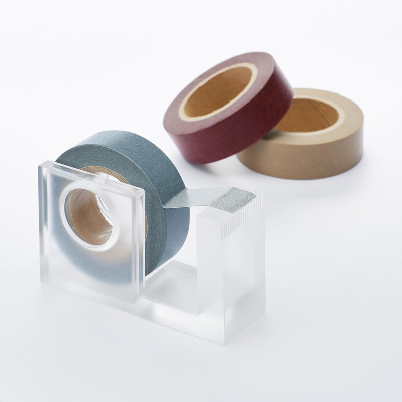 MUJI NDE46A1A Acrylic Tape Dispenser, Cellophane Tape, Small, Compatible with