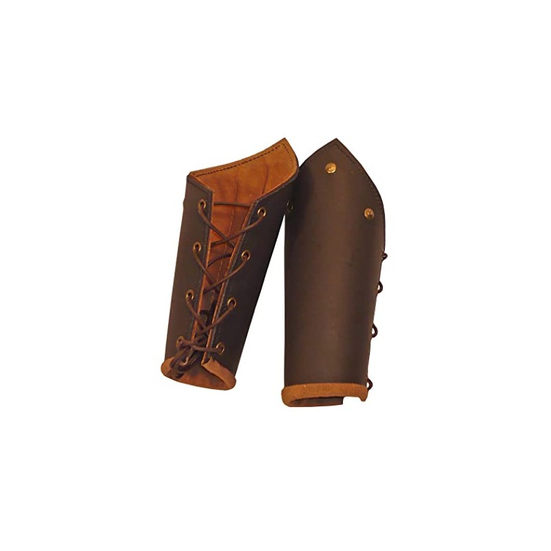 Epic Armoury 100451 Ready For Battle Bracers Brown Underarm Tank