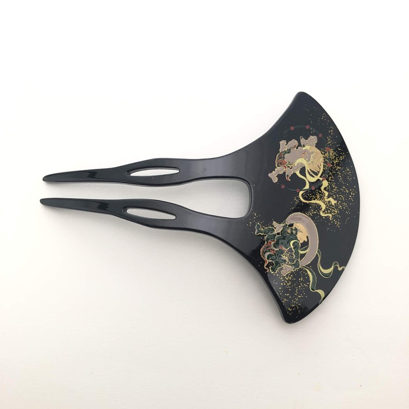 Lacquerware Kanzashi 4X-133 Wind God (B)