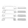 4 Sets Exterior Door Handle Cover ABS Chrome Weatherproof Replacement