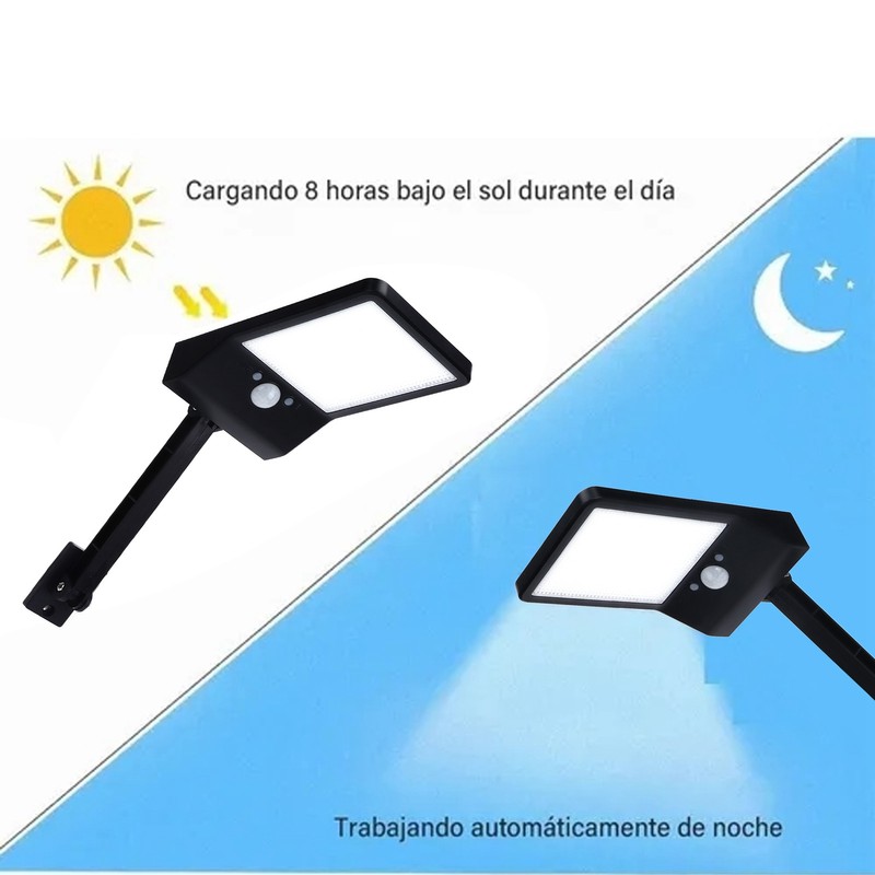 Outdoor Wall Solar Light 48 LEDs Security Motion Sensor Lamp