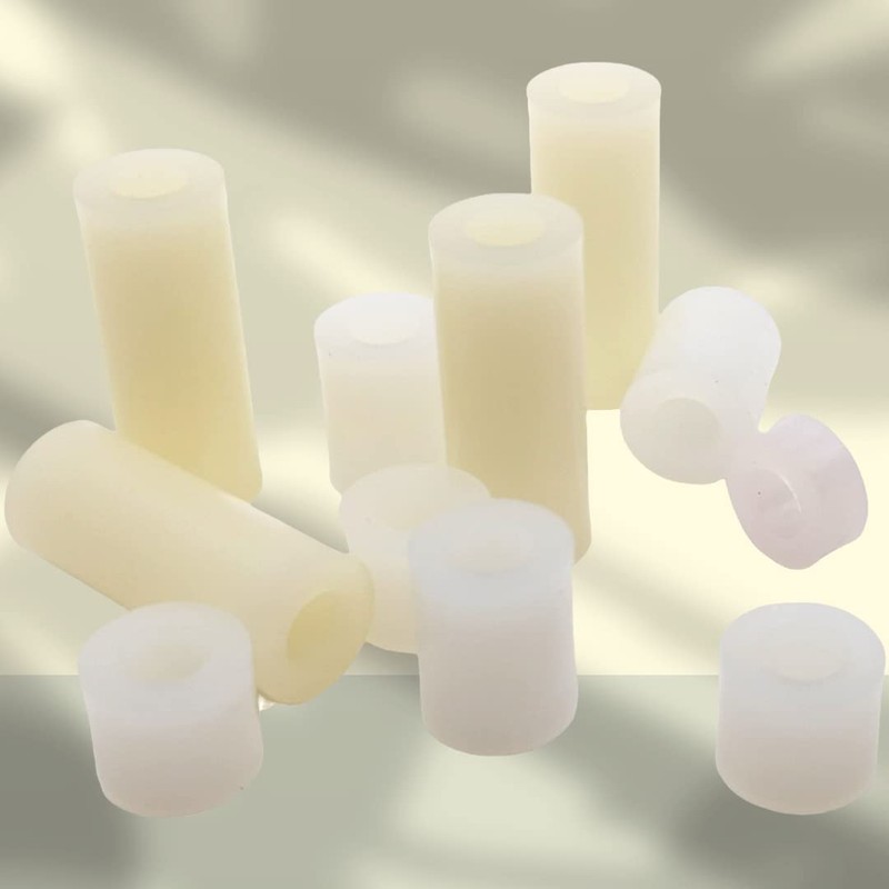 M8 x 10mm White Nylon SPACERS Plastic Standoff Washers Outside