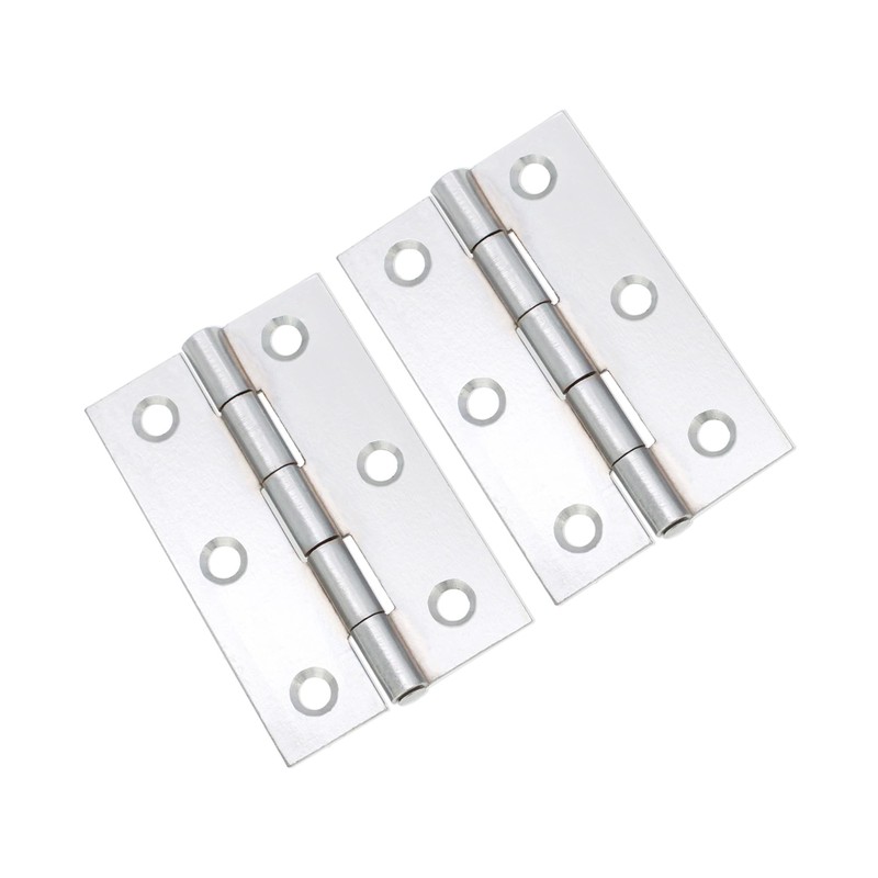 Infinity Decor Pair of 3 Inch (75mm) Steel Butt Hinges