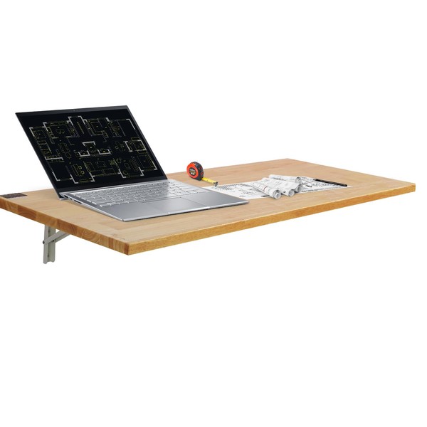 VEVOR Wall Mounted Folding Table, 47.24" x 19.69" Wall Mount