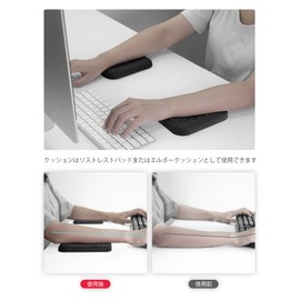 VAYDEER Wrist Rest Armrest Elbow Rest Memory Foam Hand Rest Cushion Ergonomic Design for Office, Gaming, PC, Laptop(2pcs)