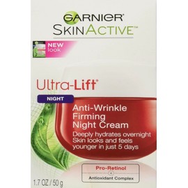 Garnier SkinActive Ultra-Lift Anti-Wrinkle Firming Night Cream, 1.7 oz.