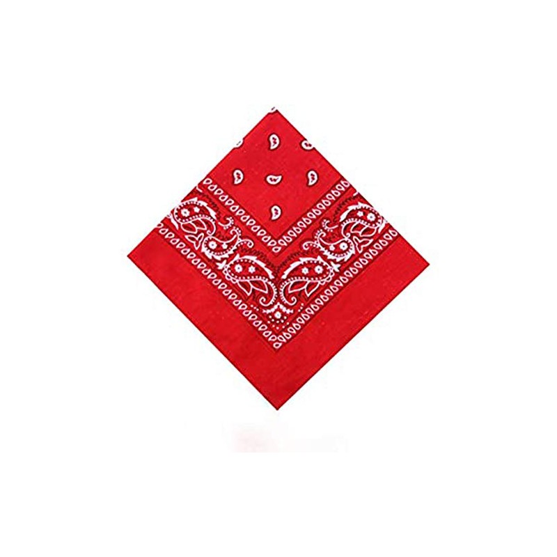 Hats of London Plain & Paisley Bandanas (Red)