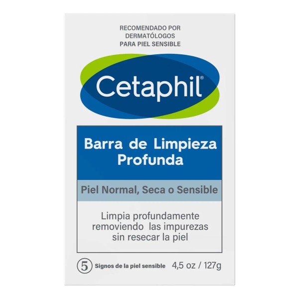 Jabón Barra Cetaphil Limpieza Profunda Cuerpo Y Rostro 127g