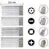 SeonFook 30pcs 100mm Long Screwdriver Drive Bits Magnetic Drill Bit