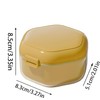 Portable Leak Proof 3 Layer Denture Retainer Case with Aligner
