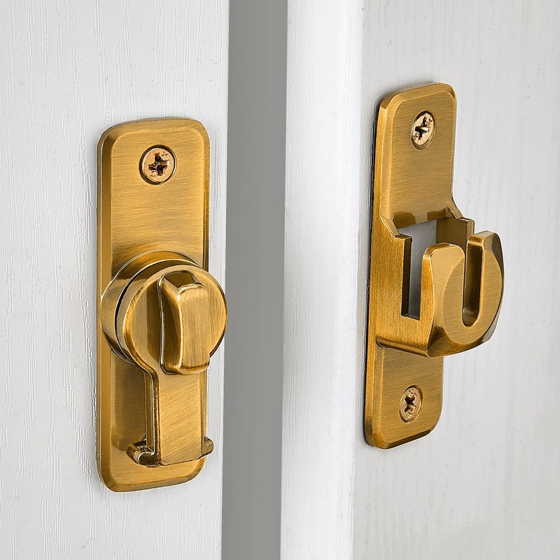 INIRET 2 Packs Enhanced Security Flip Latch Lock - Heavy-Duty