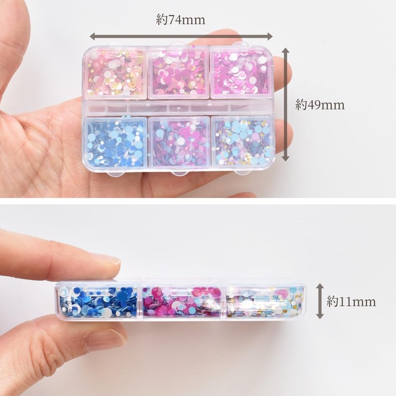 MYmama Round Hologram Round Dots Set of 6 Colors with