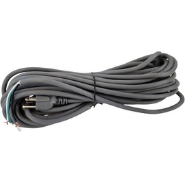 18 Gauge Replacement Power Cord, Fits Sanitaire, Perfect Style Upright Vacuums, 3 Conductor, 50' Length - (Dark Gray)