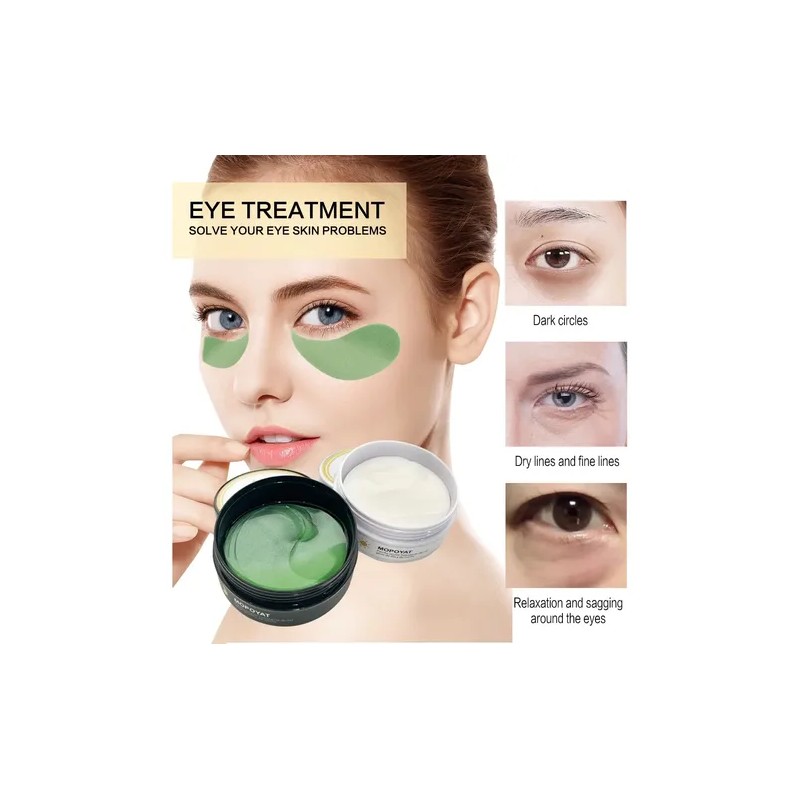 120 Parches Ojos Hialuronico Colágeno Antiojeras Hidratante