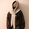 Women's Mink & Wool Blend Balaclava - Autumn/Winter Windproof Ear Coverage lf3652 One Size / One Size 4 (Warm Plush Hood) 3ea